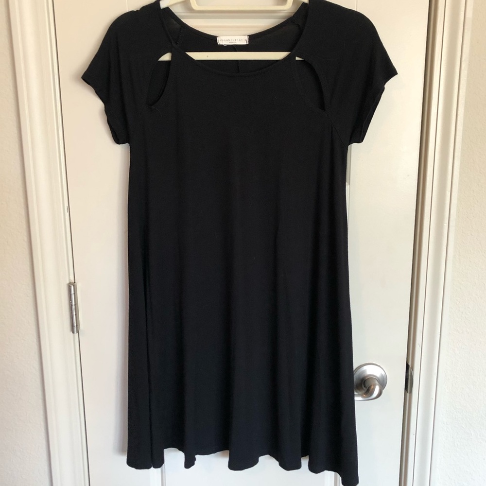 Wasabi + Mint T-shirt Dress with Cutouts